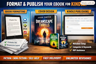 format and publish your ebook for kindle
