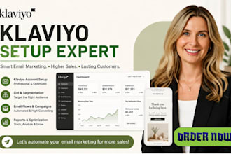 shopify klaviyo email marketing flows, email campaign and email automation