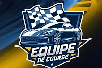 design professional automotive and car racing logo