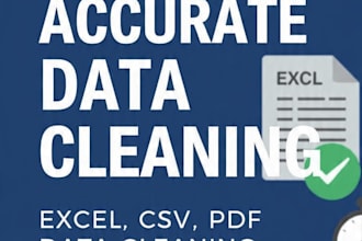 clean, format, merge, split excel data