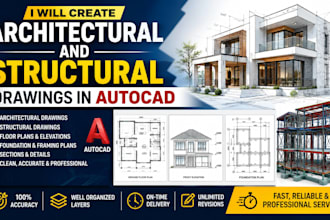 create architectural and structural drawings in autocad