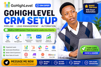 gohighlevel CRM setup pipeline lead management automation