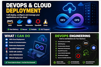 deploy your website or application on AWS, linux, docker, kubernetes openshift