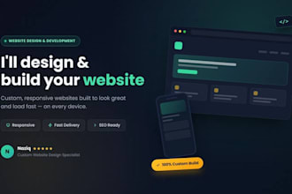 design and build a professional custom website for your bussiness