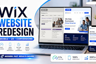 redesign and optimize your wix website for mobile and conversions