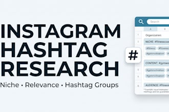 build a growth strategy and research hashtags to grow your instagram organically