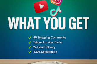 write 50 engaging social media replies and captions