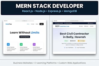 build a modern mern stack website for your business