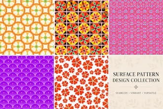 create a seamless surface pattern design