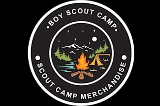 design artwork sustainability logo for the scout group