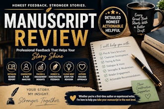 professionally review your manuscript and beta read