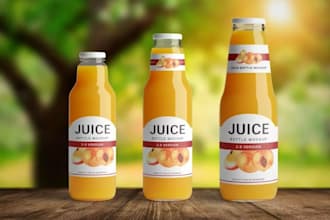 create the best custom juice label design