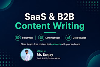 write saas blog posts and landing page copy