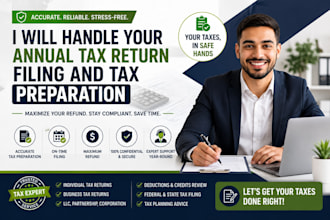 handle your annual tax return filing and tax preparation