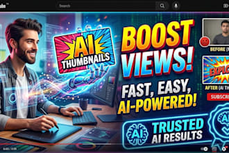 design click worthy ai youtube thumbnails