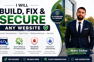 build any website and remove malware