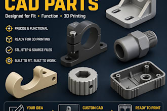 design custom parts for 3d printing