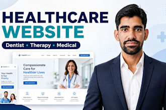 design a modern dentist, therapy, healthcare website