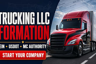 form your trucking llc and assist with ein usdot and fmcsa mc registration