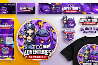 make pokemon logo for tcg streamer or t shirt design