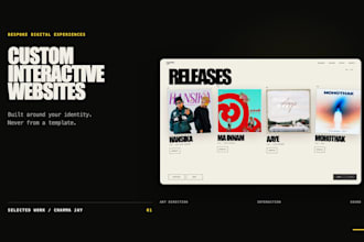design and develop a custom interactive website