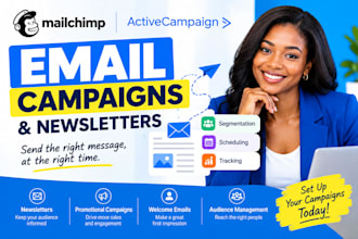 setup mailchimp activecampaign email campaigns and newsletters