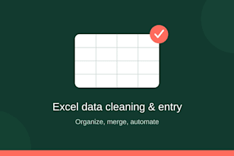 clean, organize and merge your excel or CSV data