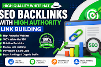 build high quality white hat SEO backlinks with high authority link building
