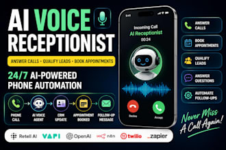 build an ai voice agent, ai receptionist and calling automation