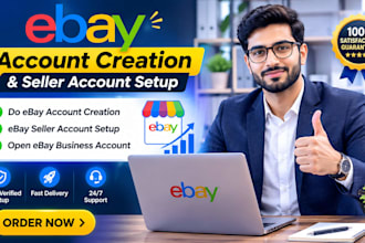 do ebay account creation and seller account setup