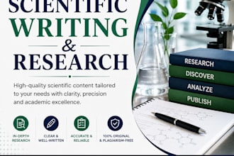 write scientific papers and pharma articles