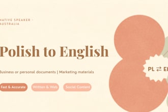 translate documents, emails and content polish english