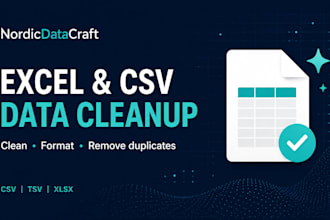 clean and deduplicate your excel or CSV customer list