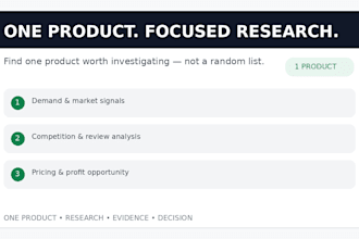 research 1 high potential product for amazon and ecommerce
