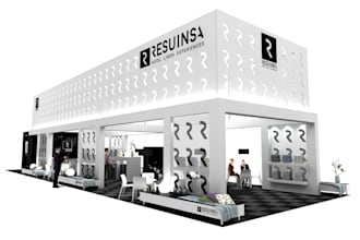 design a professional 3d trade show booth and exhibition stand