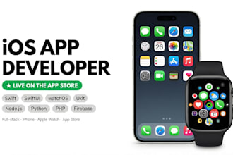 develop a native ios app with swift, swiftui and apple watch