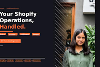 manage your shopify store, orders, inventory and fulfilment