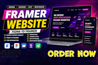 design framer website figma to framer cms animations landing page SEO responsive