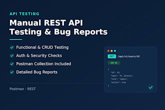 do API testing using postman and deliver a bug report