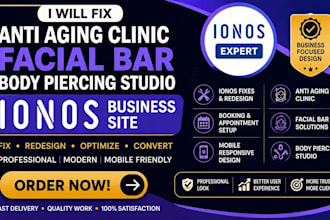 fix anti aging clinic facial bar body piercing studio ionos business website