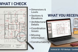 review architectural shop drawings and provide technical comments
