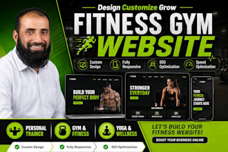 design a responsive workout and personal fitness website