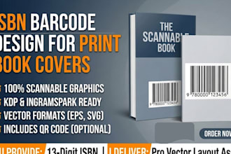 design a clean barcode for your book from your isbn