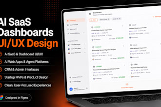 design ai saas ai web app and dashboard UI UX in figma