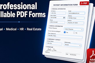 build word excel scanned forms into professional fillable PDF forms for business