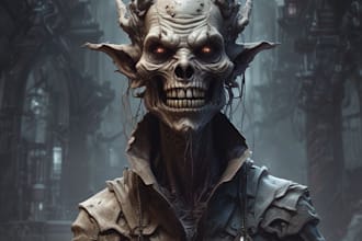 design evil and creepy fantasy characters