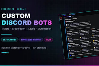 develop a custom discord bot with discord js