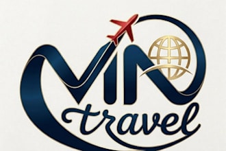 make a professional travel tourism and hospitality logo