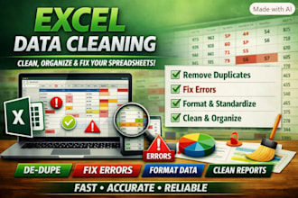 clean excel data and sheets