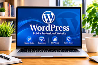 build a professional, modern  responsive wordpress website
